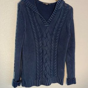 Tommy Bahama Blue Cable Knit Sweater